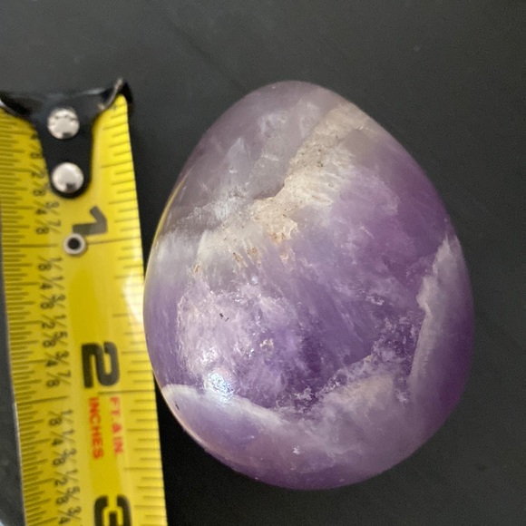Vintage Madagascar Genuine Polished Amethyst Egg Crystal Healing Spiritual - Picture 4 of 9
